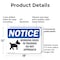 Signmission Working Dogs In Training Do, 18 in W x Rectangle, Plastic OS-2PACK-NS-P-1218-L-19073 - alternate 2